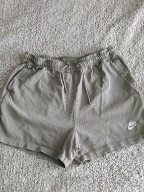 Nike Women's Olive Green Athletic Drawstring Shorts